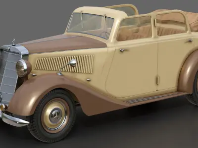 Mercedes-Benz 170V  Cabrio Saloon 1936 3D model