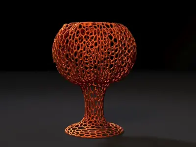 Cup pumpkin 3D print model
