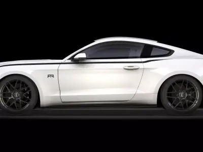 Mustang RTR Low-poly 3D model