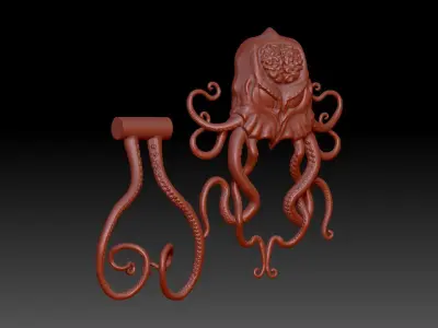 Cthulhu door knocker 3D model