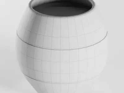 concrete vase Free 3D model