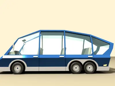 CAR 5 - Van Low-poly 3D model