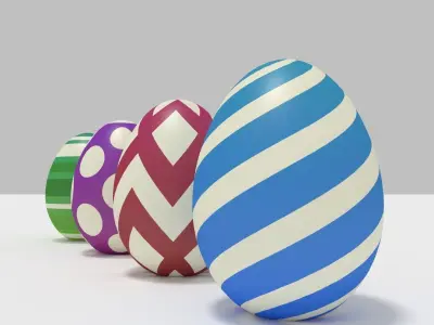 Easter Eggs Free 3D model