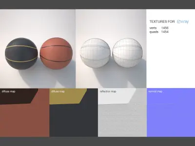 Basketball spaldish 3D model