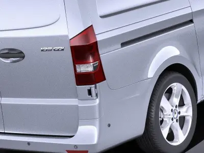 Mercedes-Benz Vito PanelVan 2017 VRAY 3D model
