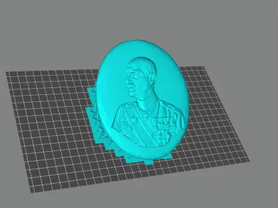 Reza Shah Pahlavi 3D print model