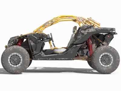 Buggy Can-Am Maverick 3D Model  Low-poly 3D model