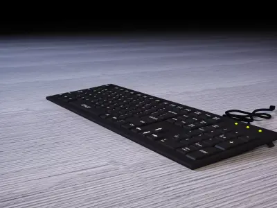 High Poly Keyboard Model  3D model