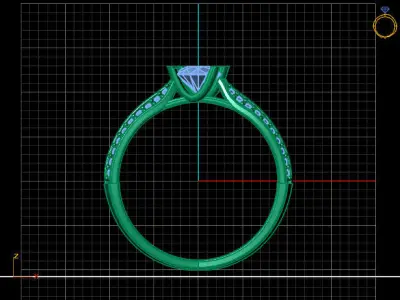 Women Ring 3DM Womens Ring 3d models 3D print model 3D print model 9