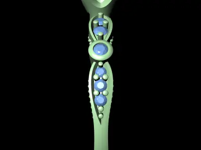 Diamond Solitaire Ring Jewellery for Women 3D print model