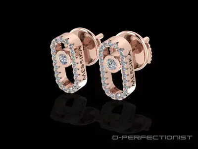 Messika Stud Earring - MOVE UNO 3D print model