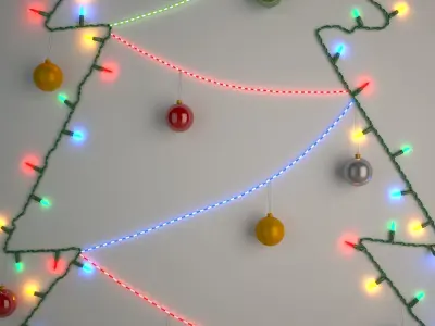 DIY Christmas Light Tree 3D model