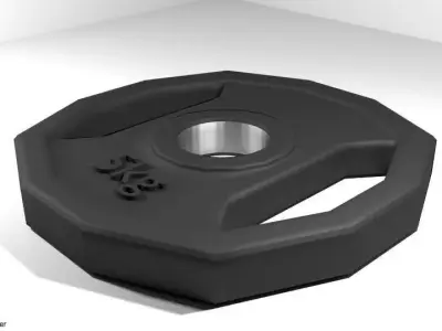 Exercise Equipment Weight Plate 3D model