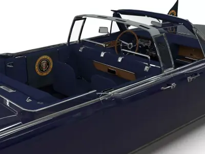 Continental X100 1962 Low-Poly 3D Model Low-poly 3D model