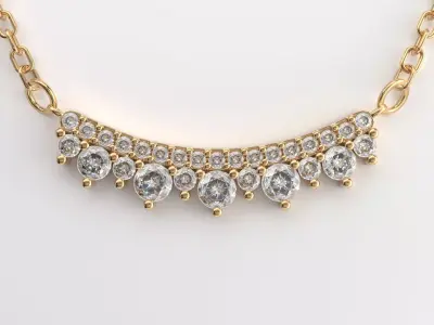 Diamond pendant 3D model for render 3Ds Max V-ray 3D model get