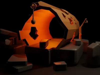 Decorative Log Free low-poly 3D model