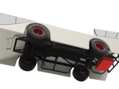 Vintage Outlaw dirt late model race car Scale 1 to 25 3D print model