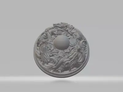Chinese Furnace Cover 3D print model