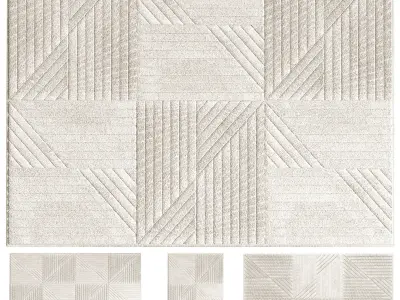 Carpet set Quincey 718 3D model