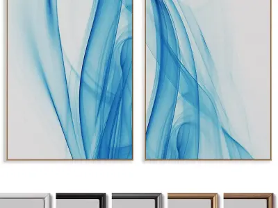 Abstract Painting Frame set 3D model 23
