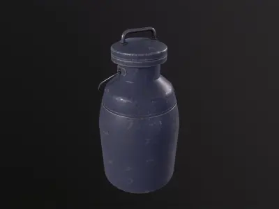 Milk jug 3D Model Low-poly 3D model