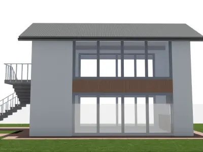Modern House 17 3D model