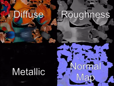 Vibrant Rooster model pack Low-poly 3D model