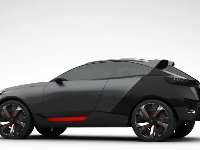 Peugeot Quartz Concept 2015 3D model