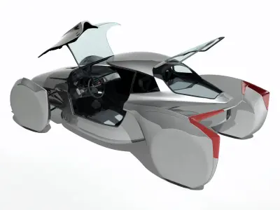 2013 Shrike GT Concept Sports EV 3D model