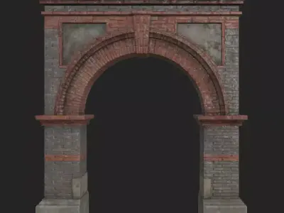 Shikumen Arch Low-poly 3D model