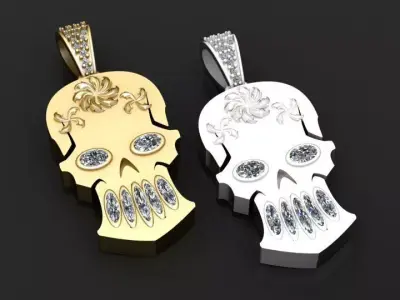  V8 Engine Pendant 3D print model