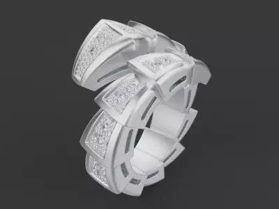 Serpent Ring 53937 3D print model