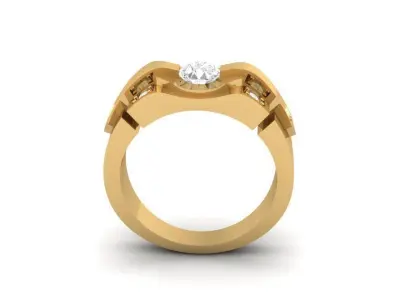 LUXURY DIAMOND RING 44 3D print model