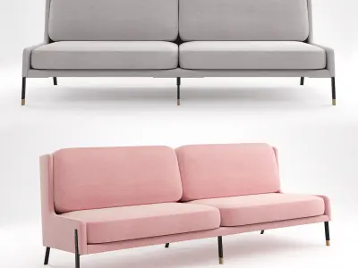 Stellar Works - Blink Sofa Three Seater 3D model