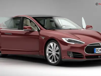 Tesla Model S 2015 3D model
