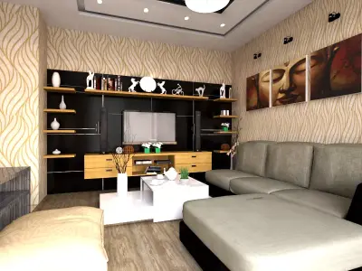 interior life room 3D model