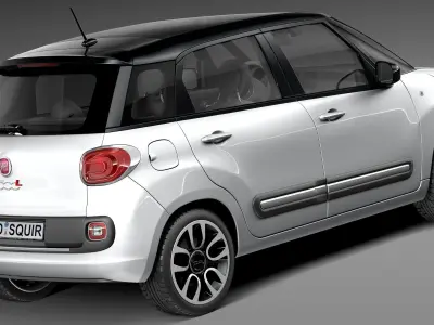 Fiat 500L 2013 3D model