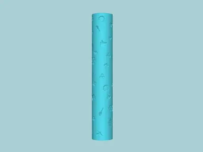 Texture Roll 44 Bee Negative - Fondant Decoration Maker 3D print model