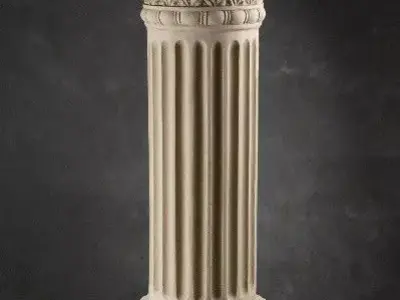 Classical Corinthian Column Ancient Architectural Pillar 3D Low-poly 3D model
