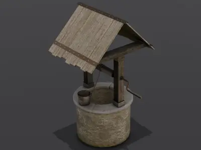 Well 3D Model  Low-poly 3D model