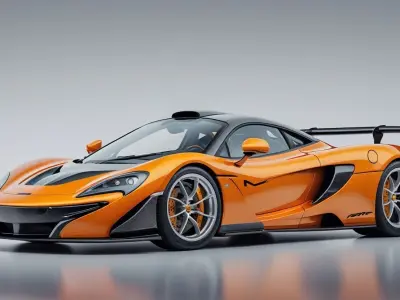 McLaren P1 GTR 3D Model Low-poly 3D model