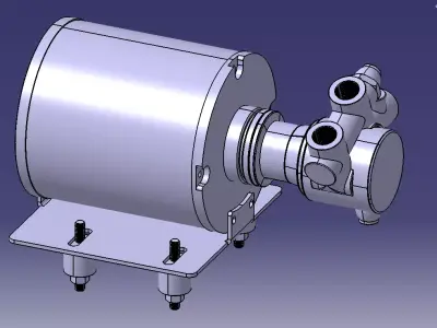 pump coffe 3D print model