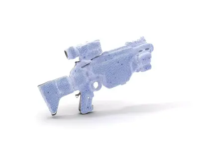 Tactical Blaster model pack Low-poly 3D model