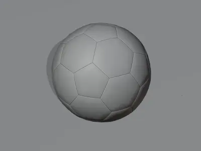 Football 3d Model Low-poly 3D model
