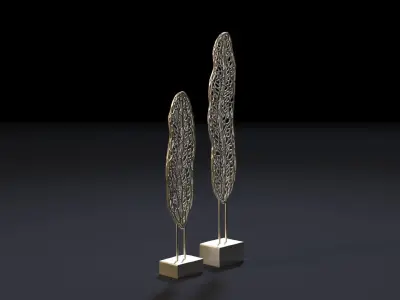 Banana leaf figurines 3D print model