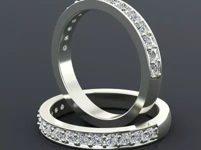 Band Ring 3D print model 91