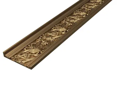Cornice Decoration Molding 020 Low-poly 3D model