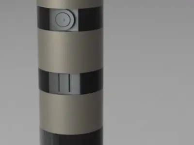 Radar 1 stainless steel lamp post Free 3D model