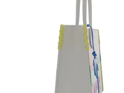 Balmain B-Army Shopper Medium Tote Bag Low-poly 3D model