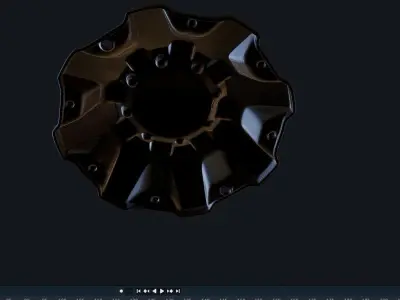 truck tire cover whell 3D print model
